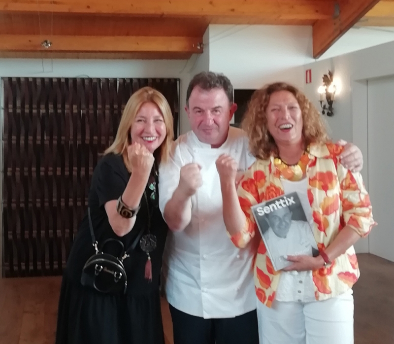 Isabel Núñez, Martín Berasategui y Manu Núñez